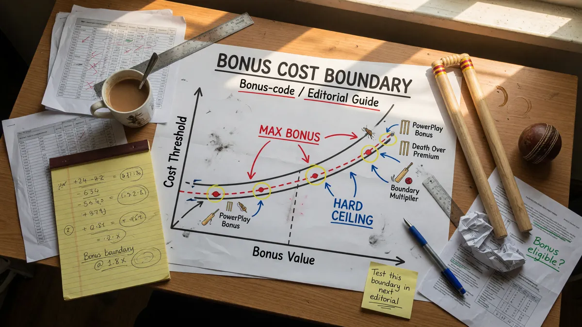 Bonus cost boundary editorial photograph