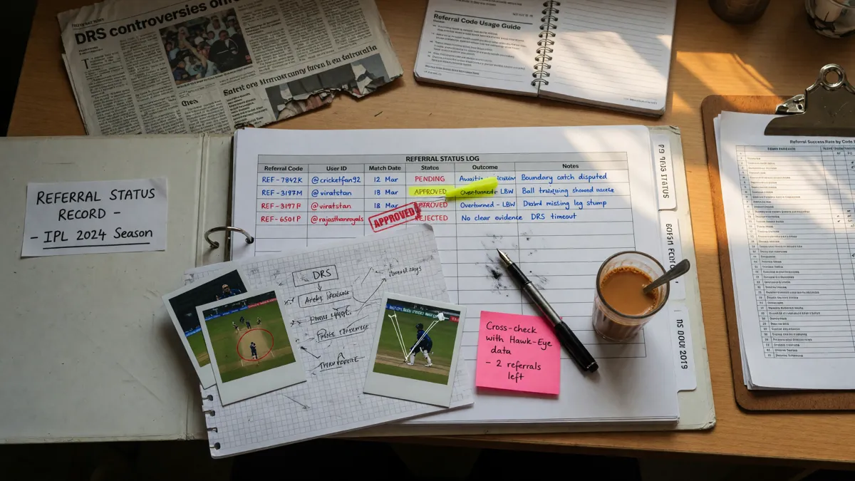 Referral status record editorial photograph